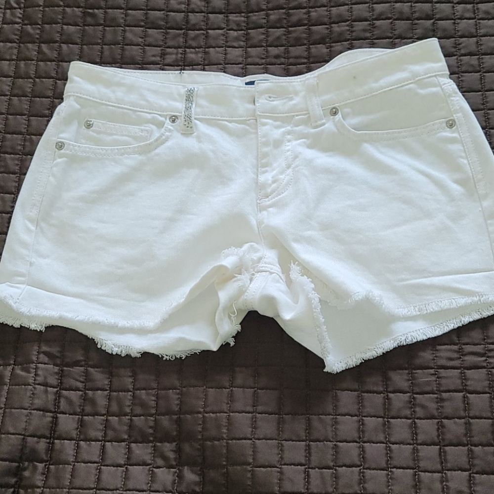 A I denim cutoff shorts
